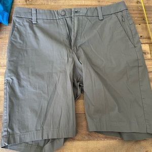 Lululemon Grey Flat Front Shorts